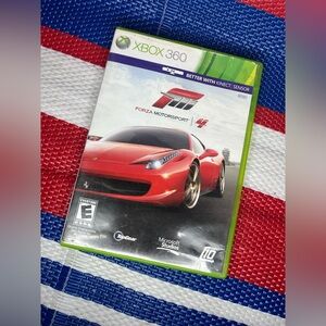 ✨🥳 Forza Motorsport 4 for Xbox 360 Console Red Car Edition Vintage Game System